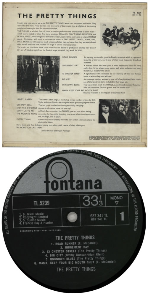 洋楽 The Pretty Things UK ORIGINAL EP The Pretty Things [7